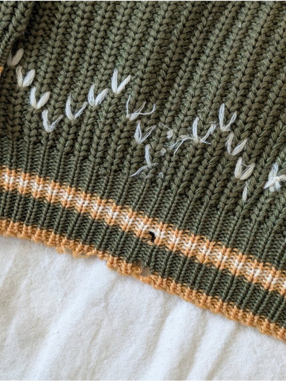 Vintage 50s Caldwell Knit Mills Canada Cowichan Elk Graphic Zip Sweater Wool M/L - Picture 13 of 15